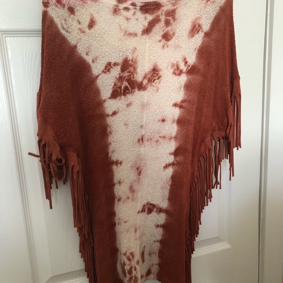 T party tye dyed fringe sweater - Picture 3 of 4